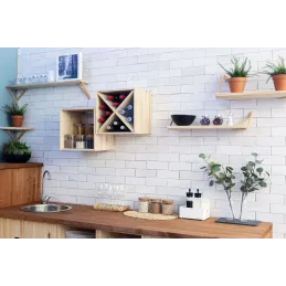 Cube de rangement en pin massif Dinamic