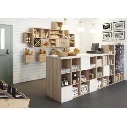 Cube de rangement en pin massif Dinamic