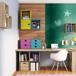 Cube de rangement en pin massif Dinamic
