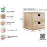Cube de rangement en pin massif Dinamic