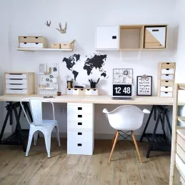 Cube de rangement en pin massif Dinamic