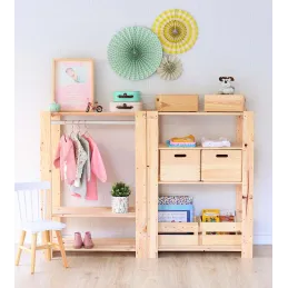 Caisse en pin massif 30 cm Dinamic
