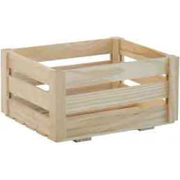 Caisse de rangement en pin massif Home box