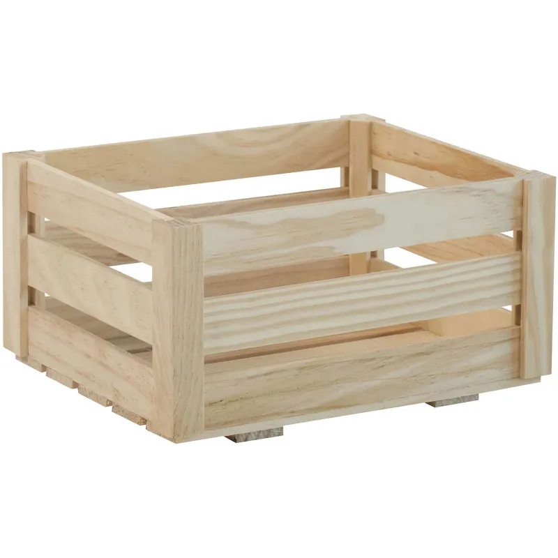 Caisse de rangement en pin massif Home box