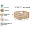 Caisse de rangement en pin massif Home box