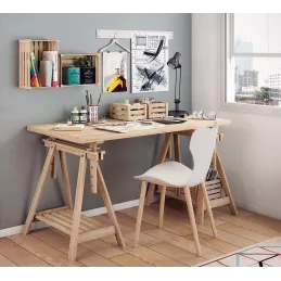 Caisse de rangement en pin massif Home box