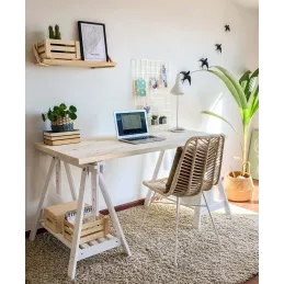 Caisse de rangement en pin massif Home box