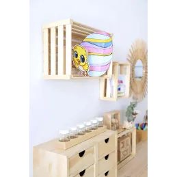 Caisse de rangement en pin massif Home box