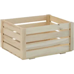Caisse de rangement en pin massif Home box