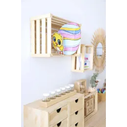 Caisse de rangement en pin massif Home box