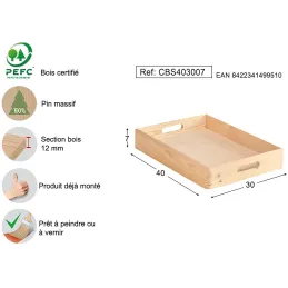 Caisse en bois de rangement
