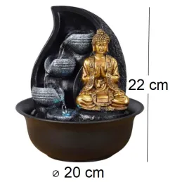 Fontaine relaxante bouddha LED Praya