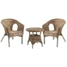 Table d'appoint ronde en poelet gris Bekasi