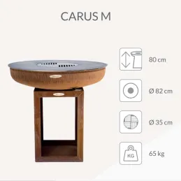 Barbecue brasero en acier  Carus