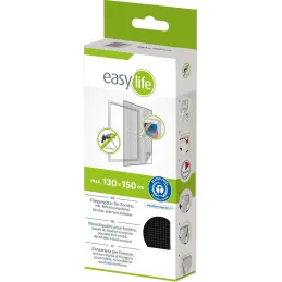 Moustiquaire fenêtre anthracite 18g/m² bande auto-agrippante 7,5 mm
