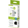 Moustiquaire fenêtre anthracite 18g/m² bande auto-agrippante 7,5 mm