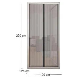 Rideau moustiquaire de porte fermeture magnétique