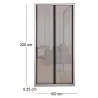 Rideau moustiquaire de porte fermeture magnétique