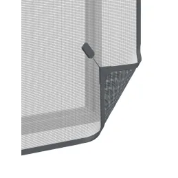 Moustiquaire avec cadre magnétique pour fenêtre anthracite