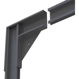 Moustiquaire avec cadre magnétique pour fenêtre anthracite