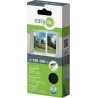Moustiquaire fenêtre anthracite 28g/m² bande auto-agrippante 9,5 mm