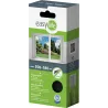 Moustiquaire fenêtre anthracite 28g/m² bande auto-agrippante 9,5 mm