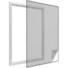 Moustiquaire fenêtre anthracite 28g/m² bande auto-agrippante 9,5 mm