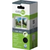 Moustiquaire fenêtre anthracite 28g/m² bande auto-agrippante 9,5 mm