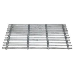 Grille gratte pieds en acier galvanisé