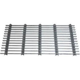 Grille gratte pieds en acier galvanisé