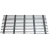 Grille gratte pieds en acier galvanisé