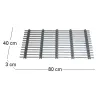Grille gratte pieds en acier galvanisé