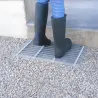 Grille gratte pieds en acier galvanisé