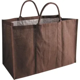 Sac à bûches en jute