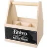 Range-couverts en bois avec motif imprimé