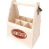 Porte-bouteilles en bois avec décapsuleur