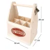 Porte-bouteilles en bois avec décapsuleur