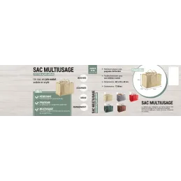 Sac à bûches en jute