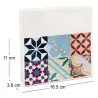 Porte-serviettes en métal avec motif imprimé
