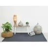 Lampe sur pied en jute et bois, vendue sans équipement électrique