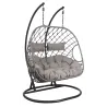 Fauteuil double suspendu en polyrésine
