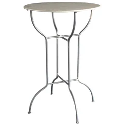 Table haute mange-debout en métal laqué