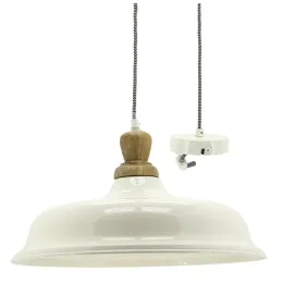 Suspension en métal et bois