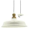 Suspension en métal et bois
