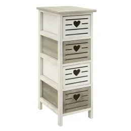 Commode en bois ajouré Coeur