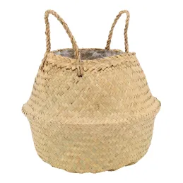 Sac rond en jonc de mer pliant