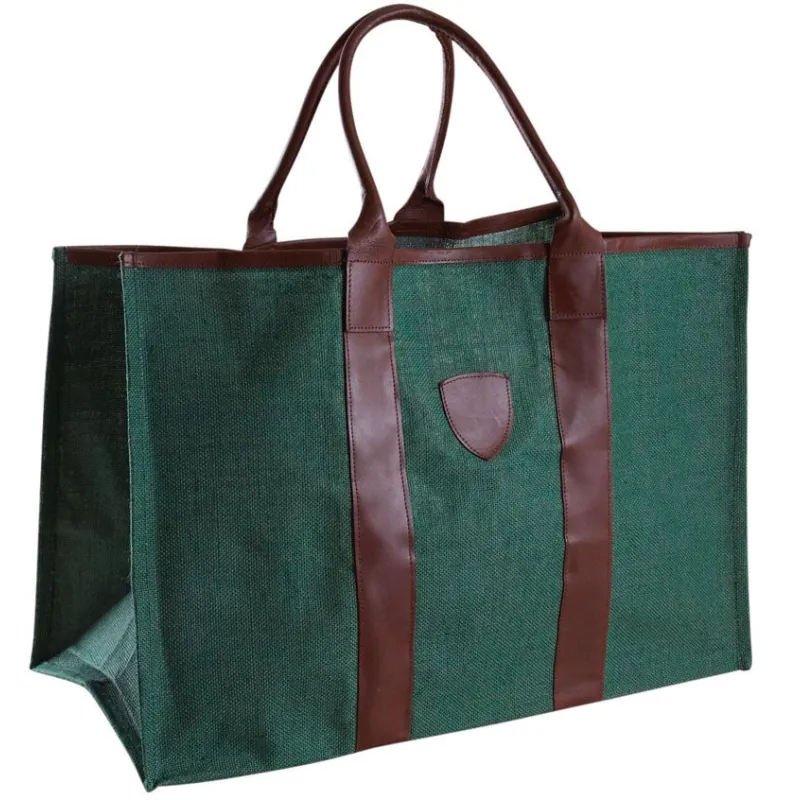 Sac à bûches en jute