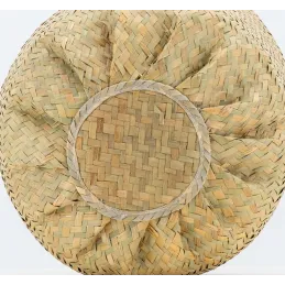 Sac rond en jonc de mer pliant
