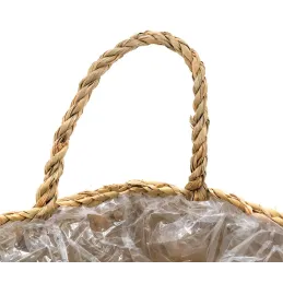 Sac rond en jonc de mer pliant