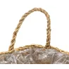 Sac rond en jonc de mer pliant